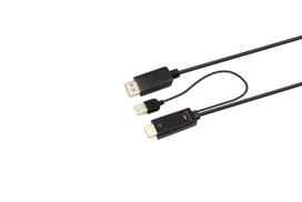 MicroConnect HDMI to DisplayPort Converter Cable, Converts HDMI to DP, 3