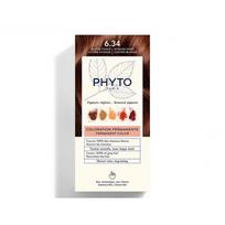 Phyto Permanent Hair Color Plaukų dažai be amoniako, 6.34 Dark Copper Blonde