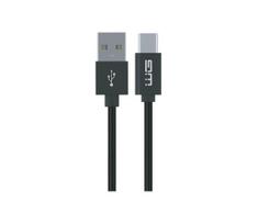 Winner Group - USB laidas su prailginta jungtimi USB-C / USB-A 60W 1m juoda