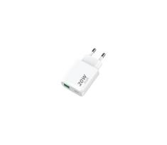 Winner Group - Greito įkrovimo adapteris 1xUSB-C + 1xUSB-A Power Delivery 20W balta