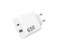 Winner Group - Greito įkrovimo adapteris 1xUSB-C + 1xUSB-A Power Delivery 65W balta