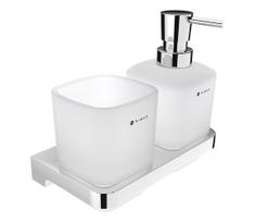NIMCO MA 2905831C-26 - Sieninis muilo dozatorius ir dantų šepetėlio stovas MAYA 320 mm