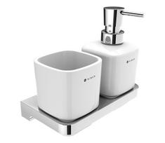 NIMCO MA 2905831K-T-26 -Sieninis muilo dozatorius ir dantų šepetėlio stovas MAYA 320 mm