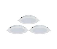 Aigostar-KOMPLEKTAS 3x LED pritemdomas įleidžiamas lubinis šviestuvas MESH 9W/230V 2700K-6500K diametras 14,5 cm