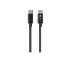 Winner Group - USB laidas USB-C / USB-C 60W 20cm juoda