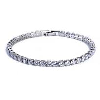 Nauja klasikinė 4 mm teniso grandinėlė, apyrankė, karoliai vyrams, madingi hiphopo papuošalai, moterims 18inch Necklace 45cm
