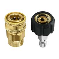 M22 Greito atjungimo jungtis prie 1/4 adapterio Slėginio plovimo jungtis 14 mm jungiamoji detalė