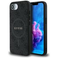 GUESS dėklas skirtas Apple iPhone 16e (SE 4 2025) suderinamas su MagSafe GUHMPSE4G4GFRK (PU 4G Ring Classic Logo) juodos spalvos