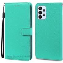 M13 4G SM-M135F dėklas Samsung Galaxy M13 dėklui Odinė piniginė Atverčiamas dėklas Samsung M13 M 13 dėklui Minkštas silikoninis dangtelis Fundas M13 4G SM-M135F dangaus mėlyna spalva