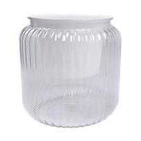 Savaime laistantis gėlių vazonas – 14.5 cm – baltas – su