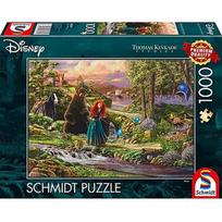 Schmidt Spiele Thomas Kinkade Studios: Disney Dreams Collection - Brave, Merida Legend of the Highlands, Puzzle (1000 pieces) 58039