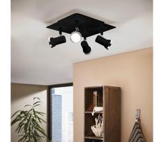 Eglo 780428 - LED akcentinis vonios šviestuvas BABILONE 4xGU10/3W/230V IP44 juoda