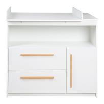 Žema vaikiška šoninė spintelė baltos spalvos 107x98 cm Lilo – Roba