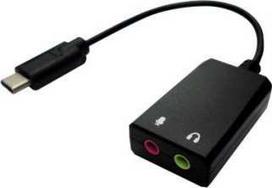 Adapteris AV Value VALUE Adapteris USB typu C - 2x 3,5 mm audio, męski/żeński, 0,13 m