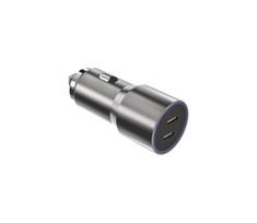Winner Group - Automobilio įkroviklis 2xUSB-C Power Delivery 60W sidabras