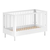 Baltos spalvos iš buko masyvo vaikiška lovelė 70x140 cm Forrest – Vipack