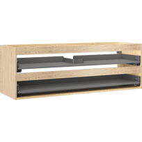 Mexen Box-A spintelės korpusas po praustuvu 140 cm, 2 stalčiai, ąžuolas - 91AX0-1400-470-2-81