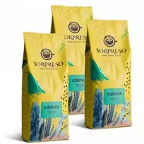 SORPRESO kavos pupelių rinkinys "Creme" 3 vnt x 1 kg