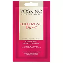 YOSKINE_Supreme Vit. B12 ir Vit. C lakštinė kaukė 20ml