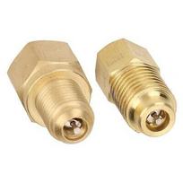 2 R1234yf adapteriai su ritės žalvario R12 R22 R134a 1/4” SAE 1/2” ACME 2pcs