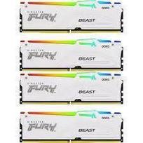 Operatyvioji atmintis (RAM) Kingston Fury Beast RGB 128GB (4x32GB) DDR5 5600MT/s CL40 XMP KF556C40BWAK4-128