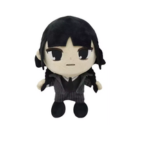Addams Wednesday iš Adamsų šeimynėlės pliušinis žaislas su pakabuku