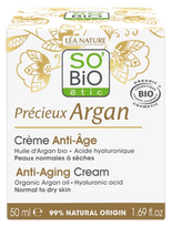SO BIO ETIC su ekologišku argano aliejumi, dieninis veido kremas, 50 ml