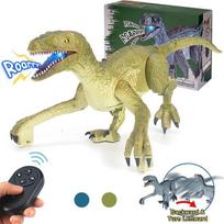 Dinozauras Velociraptor su valdymo pultu, garso ir šviesos efektais