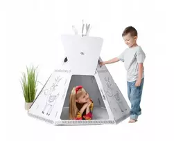 3D indėnų palapinė spalvinimui 052