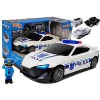 Policijos automobilis su policininko figurėle