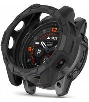 Juodas dėklas Garmin Fenix 7X / 7X Pro laikrodžiui "Tech-Protect Defense Air"