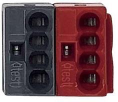 Schneider Electric Autobuso jungtis (50 vnt.), rūšiuota/raudona