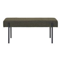 Modernus švelnus minkštasuolis | 100 x 42,5 x 36 cm | Žalia