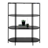 Pastatoma knygų lentyna | 85 x 111 x 36 cm | Juoda