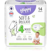 BELLA Baby Happy Soft&Delicate vienkartinės sauskelnės su kanalais Maxi 8-14 kg 14 vnt.