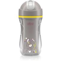 Chicco Sport Cup 14m+ puodelis su šiaudeliu Grey 266 ml