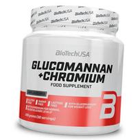 Gliukomananas su chromu, Glucomannan + Chromium, BioTech (JAV)  (69084004) 225g Unflavored