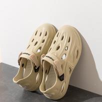 Men's 2025 Summer Baotou Non-slip Soft Sole Sport Sandals 28-29 (Inner length ~19cm) chaki