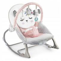 Supamoji kėdė su vibracija kūdikiams Nukido, grey/pink