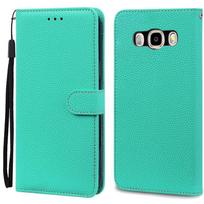 Samsung Galaxy J5 2016 dėklas Coque Samsung J5 2016 J510 J510F dėklas Odinė piniginė atverčiamas dėklas Samsung Galaxy J5 J510F dėklui J5 2016 J510 J510F dangaus mėlyna spalva