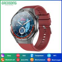 SACOSDING New Smart Watch Men +PPG+HRV Monitor BP Sleep AMOLED HD Screen NFC Bluetooth Calling Health Smartwatch