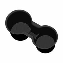 Automobilio silikoninis centrinio valdymo puodelio laikiklis Toyota Yaris Console Cross dulkėms atsparus centrinis vandeniui L8I7 Black-One size