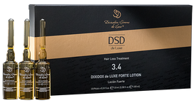 DSD De Luxe Dixidox Forte 3.4 skirtas mažinti plaukų slinkimą, ampulės, 10 vnt.