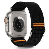 Juoda apyrankė "Tech-Protect Nylon Slip" laikrodžiui Apple Watch 6 / 7 / 8 / 9 / 10 / 11 / SE / ULTRA (44 / 45 / 46 / 49 MM)