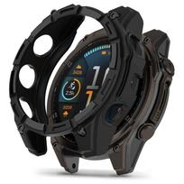 Juodas dėklas "Tech-Protect Defense AIR" laikrodžiui Garmin Fenix 8 (47 MM)