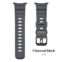 Soft Rubber Band for Samsung Galaxy Watch Ultra 47mm Strap Man Sport Bracelet for Samsung Galaxy Ultra 47 Curved End Wristband Galaxy Watch 7 Ultra 47mm juoda