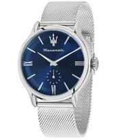 Maserati Epoca Nerūdijančio plieno tinklelis Mėlynas ciferblatas Kvarcinis R8853118017 100M Vyriškas laikrodis mėlyna
