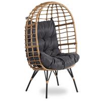Sodo poilsio krėslas COCOON MADISON – pilkas, boho stilius