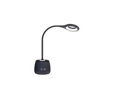 LED Pritemdomas lankstus įkraunamas Stalinis šviestuvas LUSIA LED/5W/5V 3000/4000K 1200 mAh juoda
