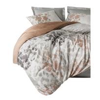 Pilkai smėlinės spalvos iš satino medvilnės dvigulė patalynė 200x200 cm Blatt – Mijolnir